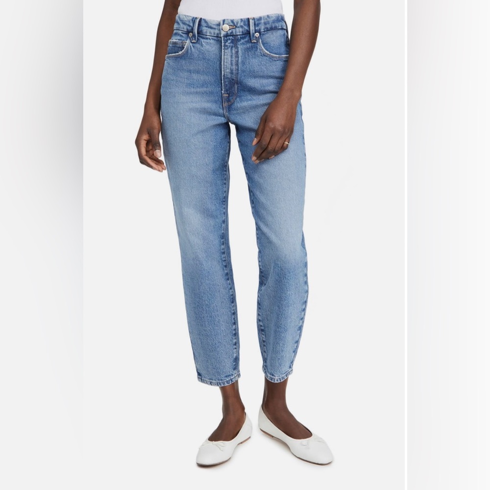 NWT Good American “Good Mom” jeans 25/0 Blue 586